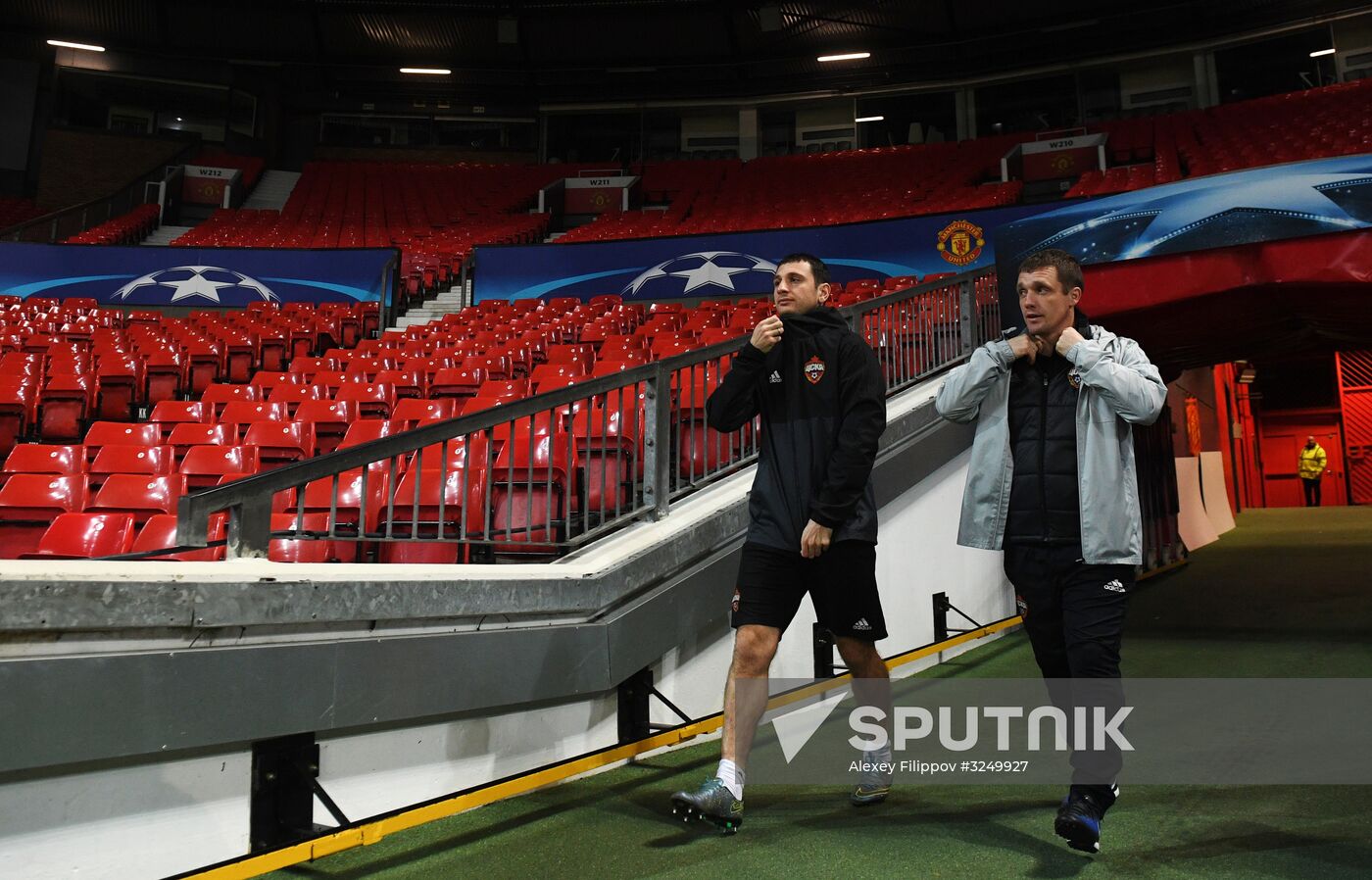 Football. Champions League. CSKA's training session