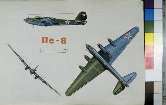 PE-8 heavy long-range bomber