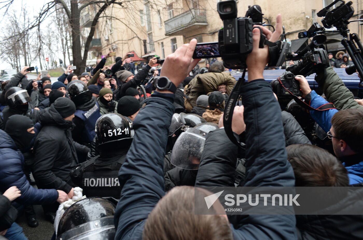 Rally in Kiev to protest Mikheil Saakashvili's detention