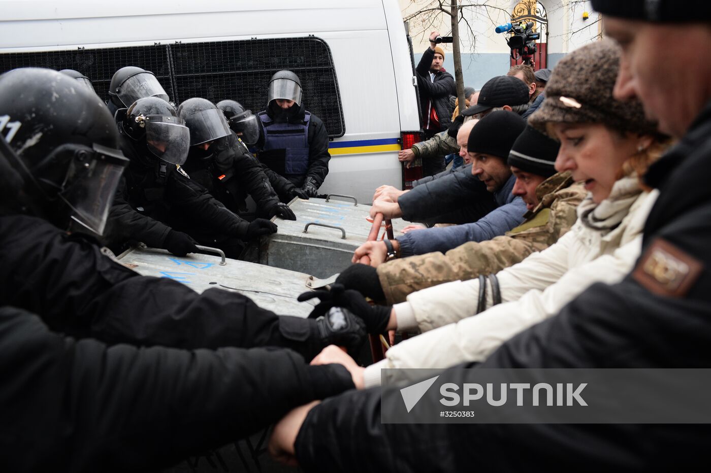 Rally in Kiev to protest Mikheil Saakashvili's detention