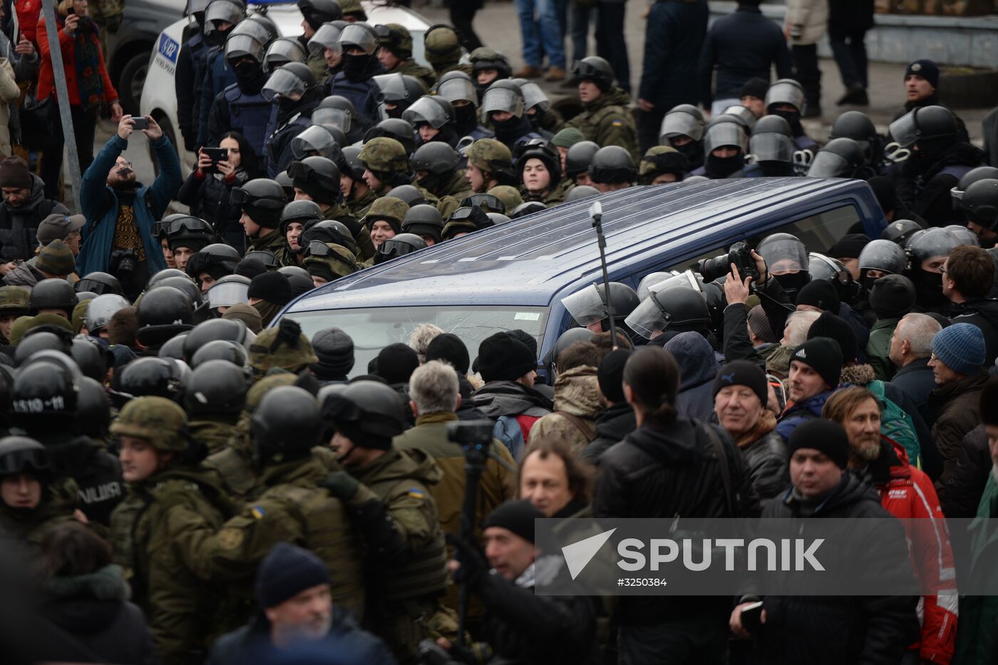 Rally in Kiev to protest Mikheil Saakashvili's detention