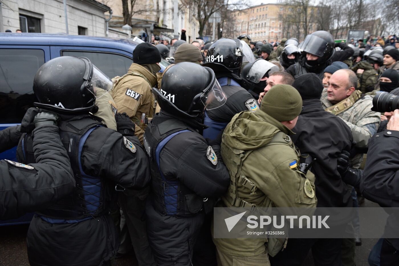 Rally in Kiev to protest Mikheil Saakashvili's detention