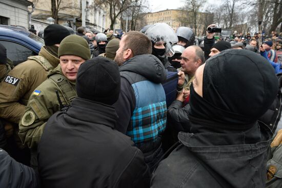 Rally in Kiev to protest Mikheil Saakashvili's detention