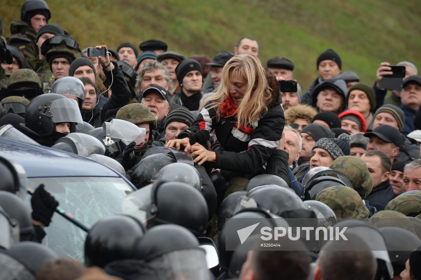 Rally in Kiev to protest Mikheil Saakashvili's detention