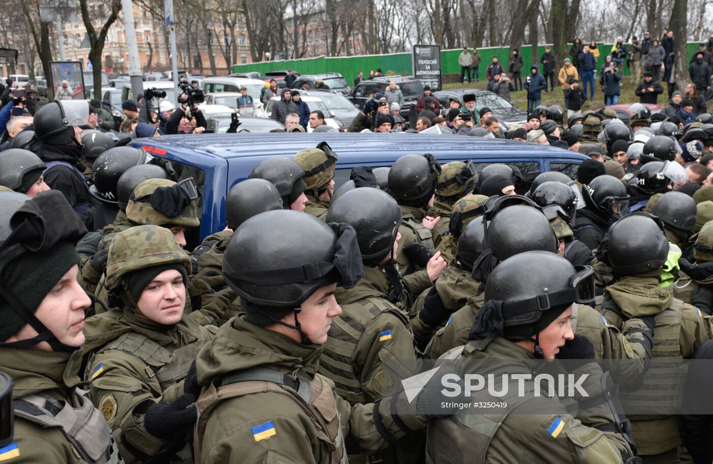 Rally in Kiev to protest Mikheil Saakashvili's detention