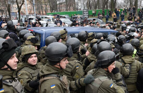 Rally in Kiev to protest Mikheil Saakashvili's detention