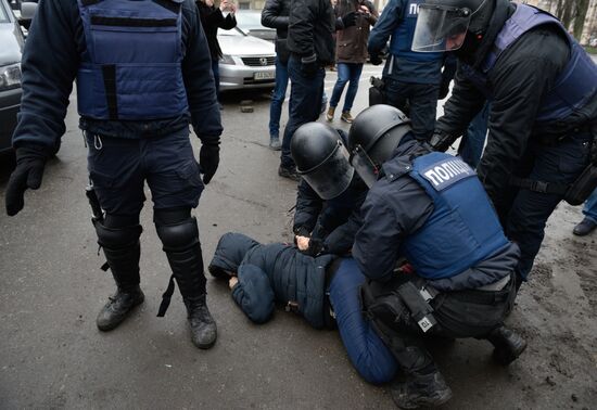 Rally in Kiev to protest Mikheil Saakashvili's detention