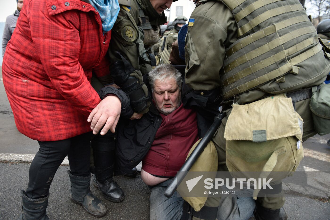 Rally in Kiev to protest Mikheil Saakashvili's detention