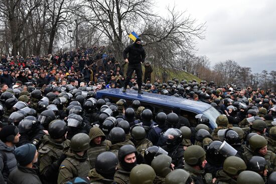 Rally in Kiev to protest Mikheil Saakashvili's detention