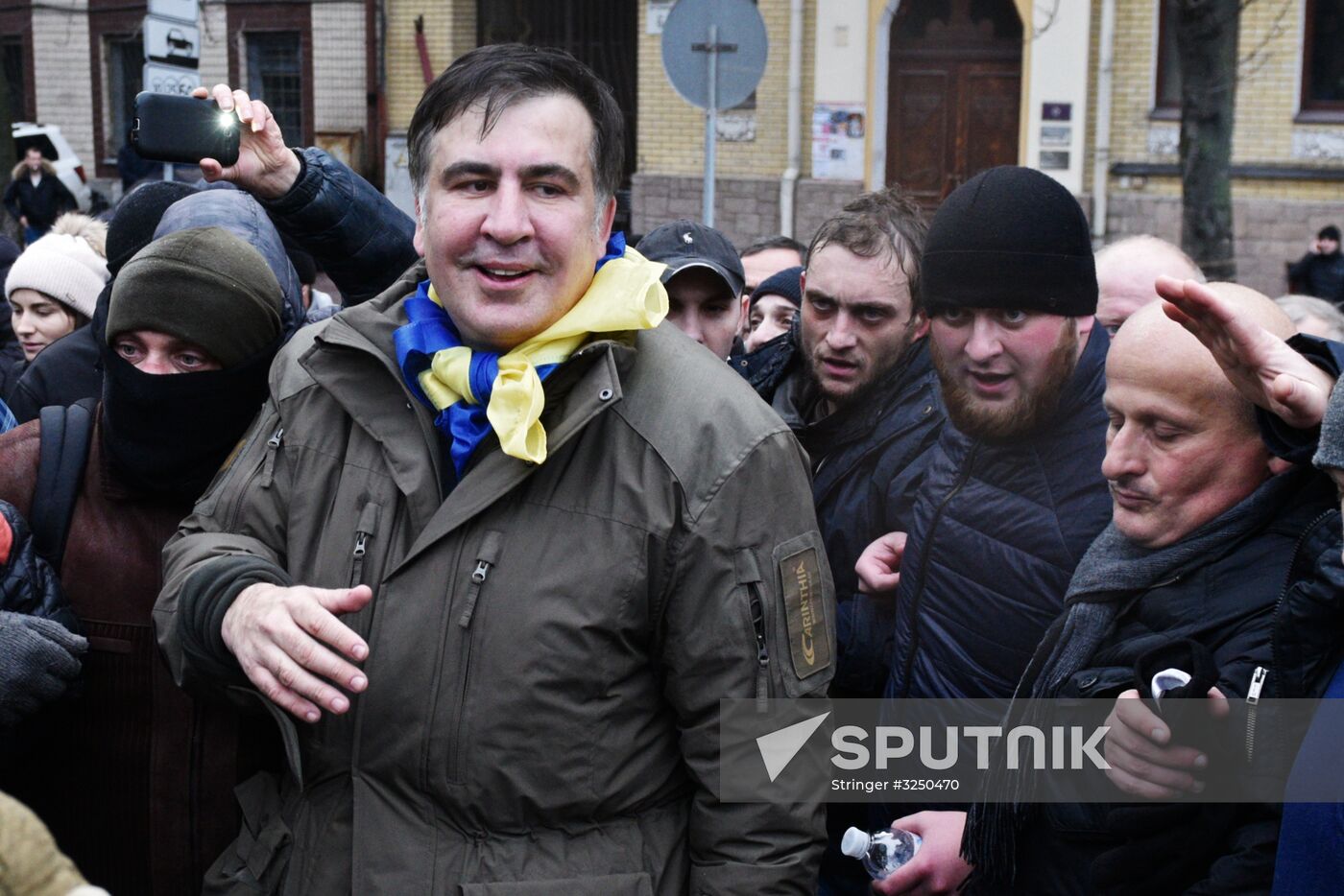 Rally in Kiev to protest Mikheil Saakashvili's detention