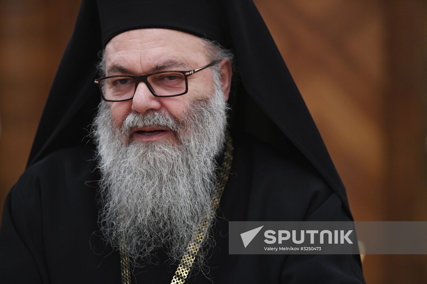 Russian Foreign Minister Sergei Lavrov meets with Patriarch John X of Antioch and All the East