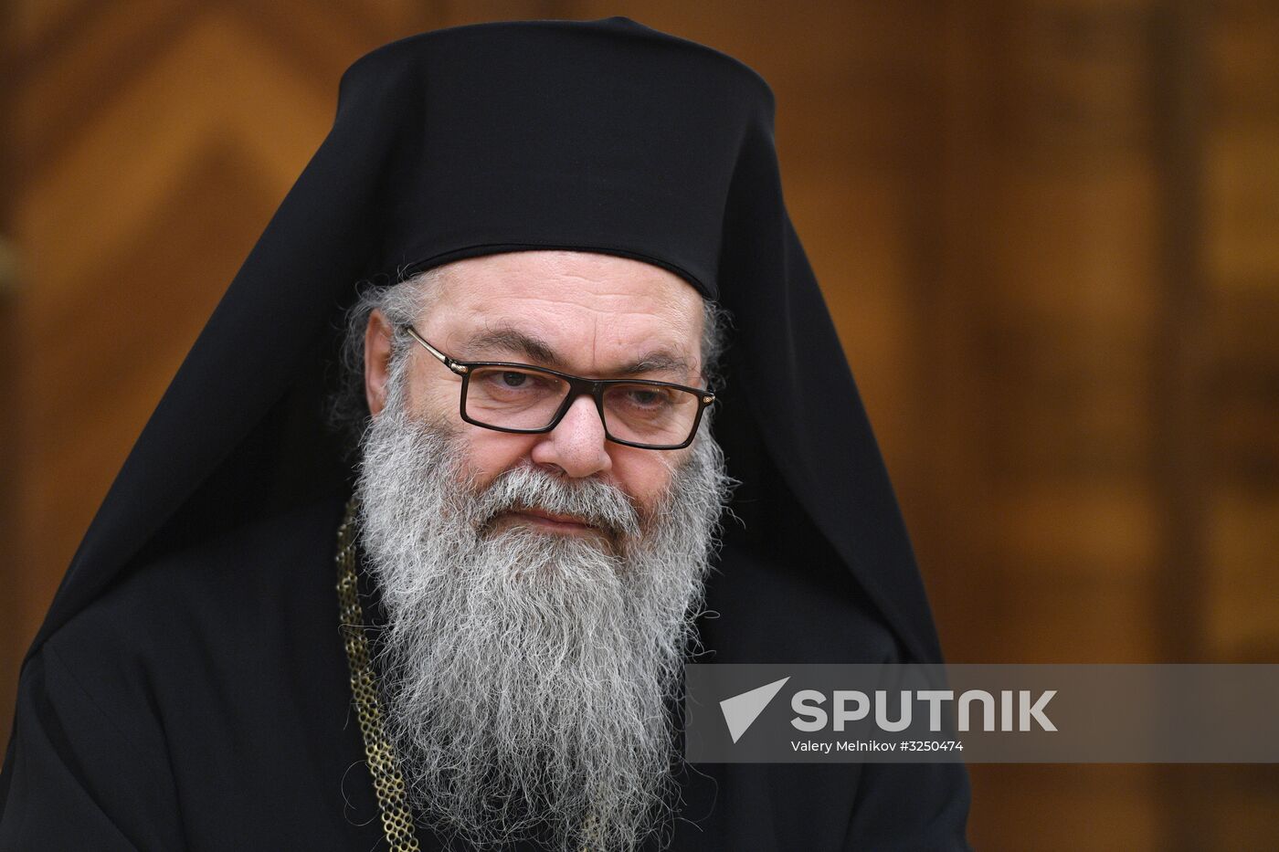 Russian Foreign Minister Sergei Lavrov meets with Patriarch John X of Antioch and All the East
