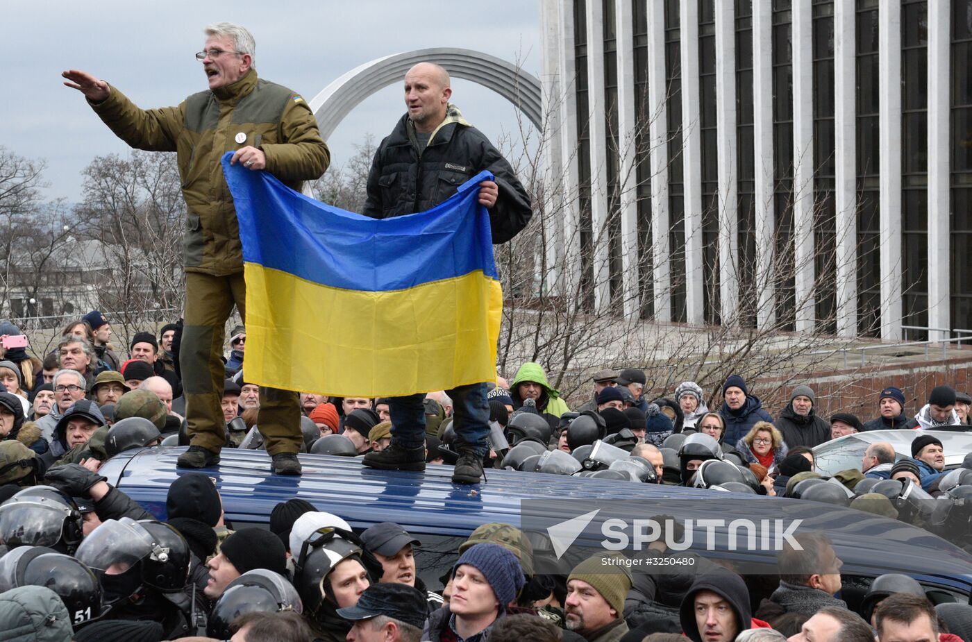 Rally in Kiev to protest Mikheil Saakashvili's detention