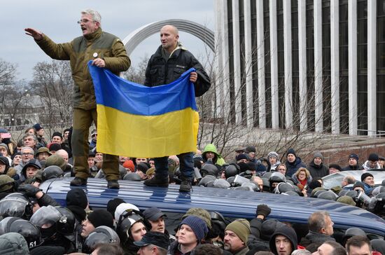 Rally in Kiev to protest Mikheil Saakashvili's detention
