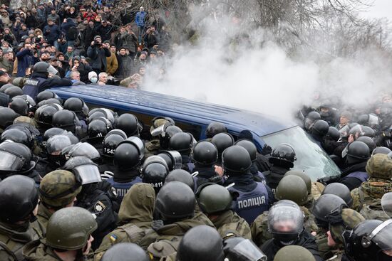 Rally in Kiev to protest Mikheil Saakashvili's detention