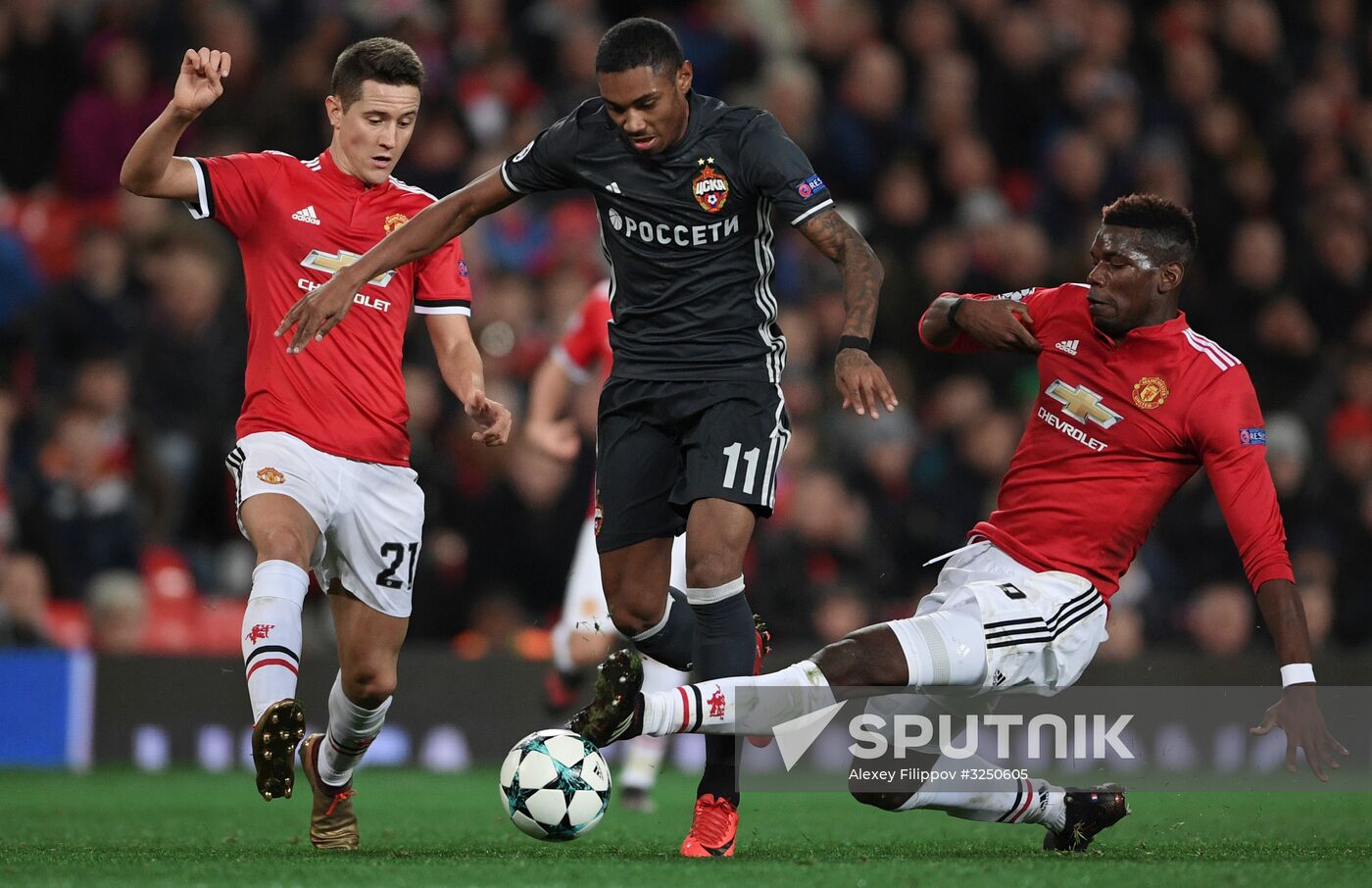 Football. UEFA Champions League. Manchester United vs. CSKA
