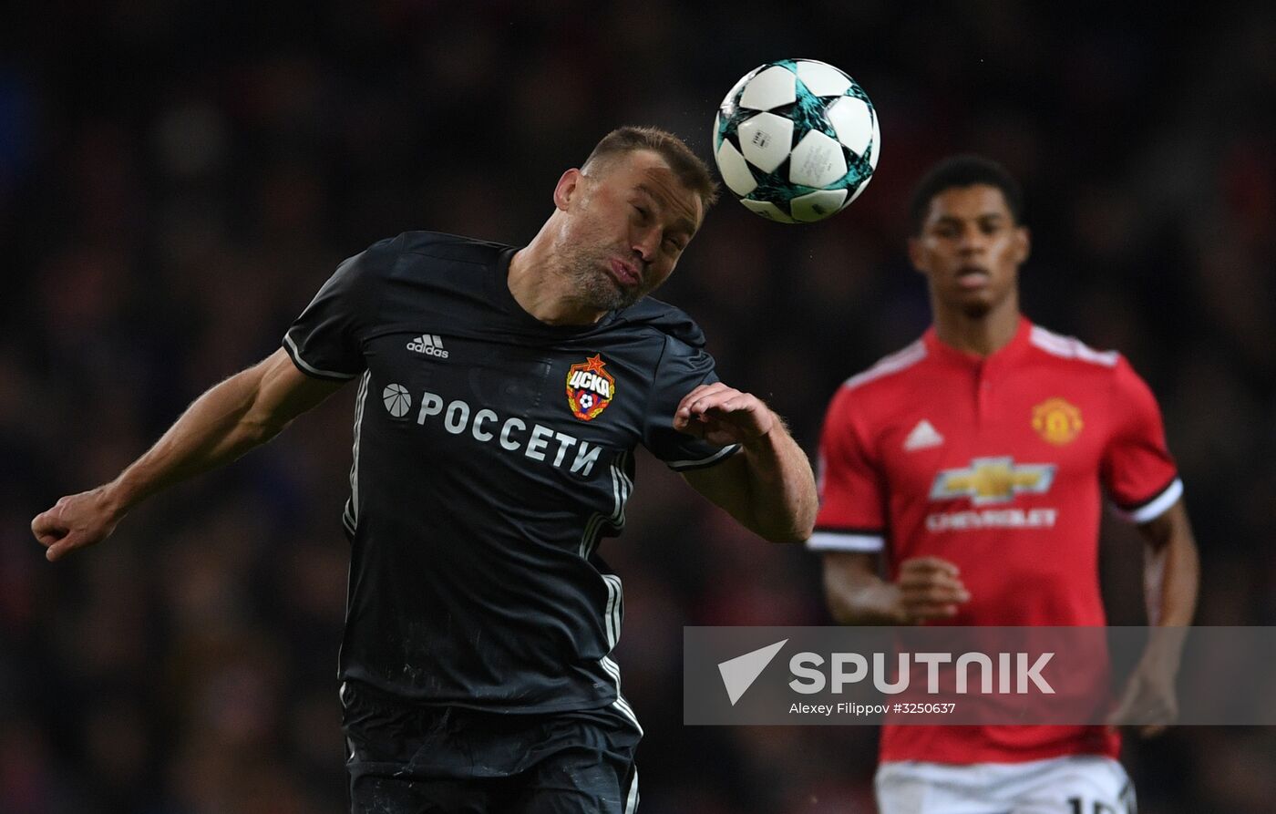 Football. UEFA Champions League. Manchester United vs. CSKA
