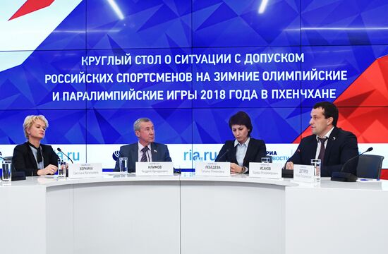 Roundtable meeting on Russia's participation in Olympic Games