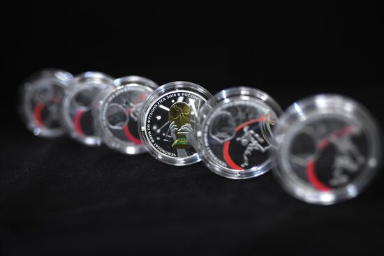 Presentation of 2018 FIFA World Cup commemorative coins
