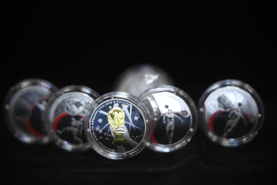 Presentation of 2018 FIFA World Cup commemorative coins