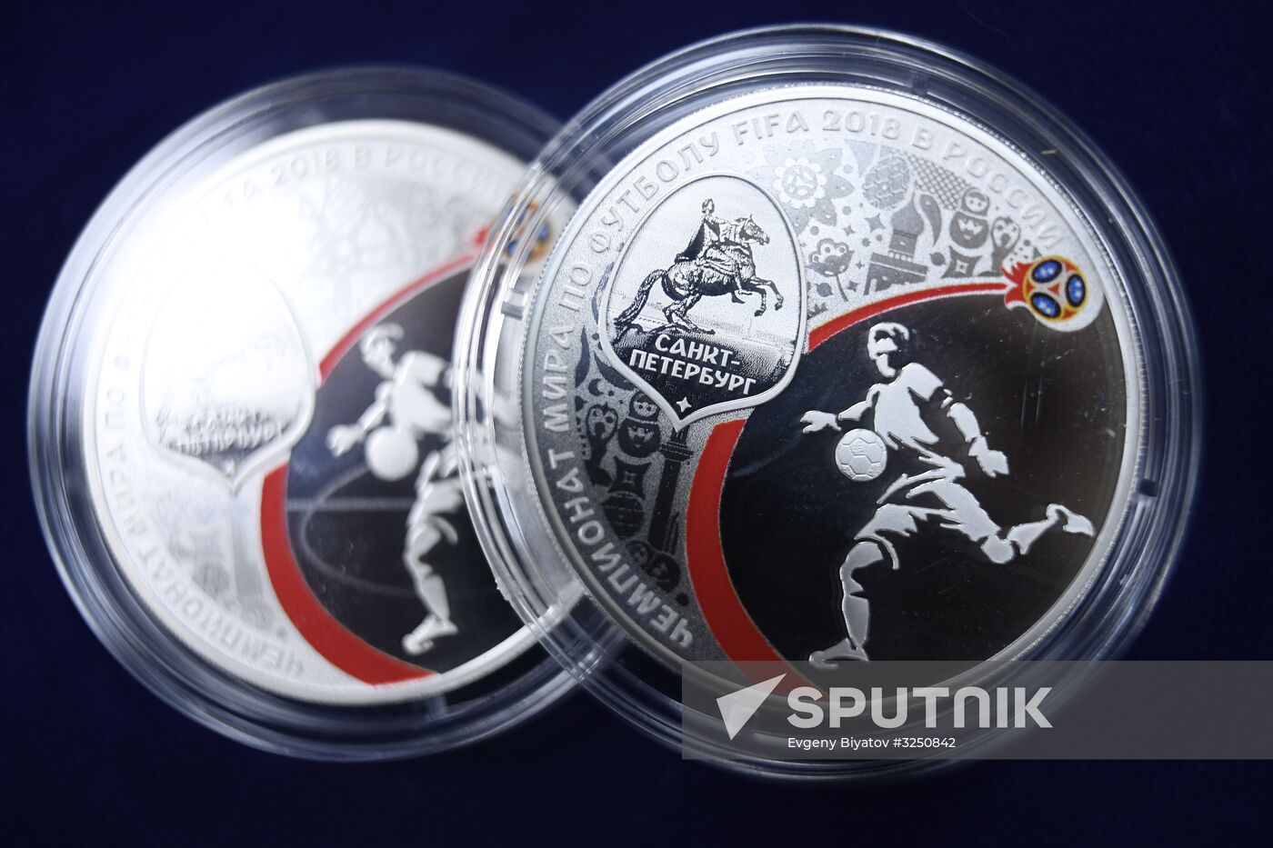 Presentation of 2018 FIFA World Cup commemorative coins