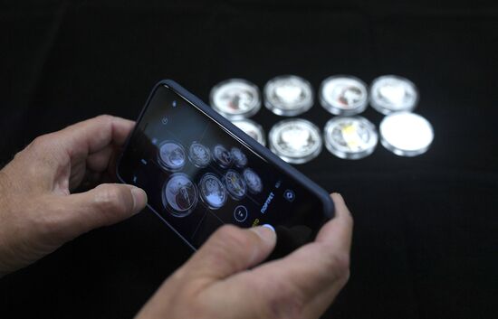 Presentation of 2018 FIFA World Cup commemorative coins