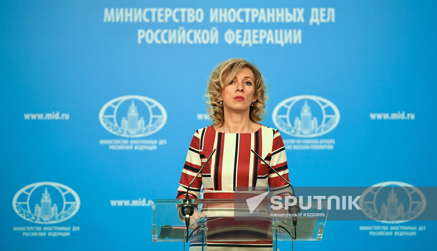Briefing by Foreign Ministry Official Spokesperson Maria Zakharova