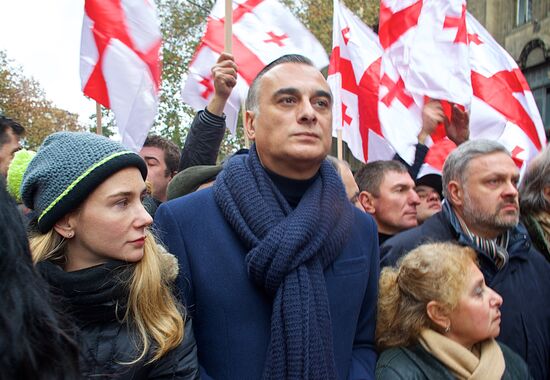 Rally in support of Mikheil Saakashvili in Tbilisi