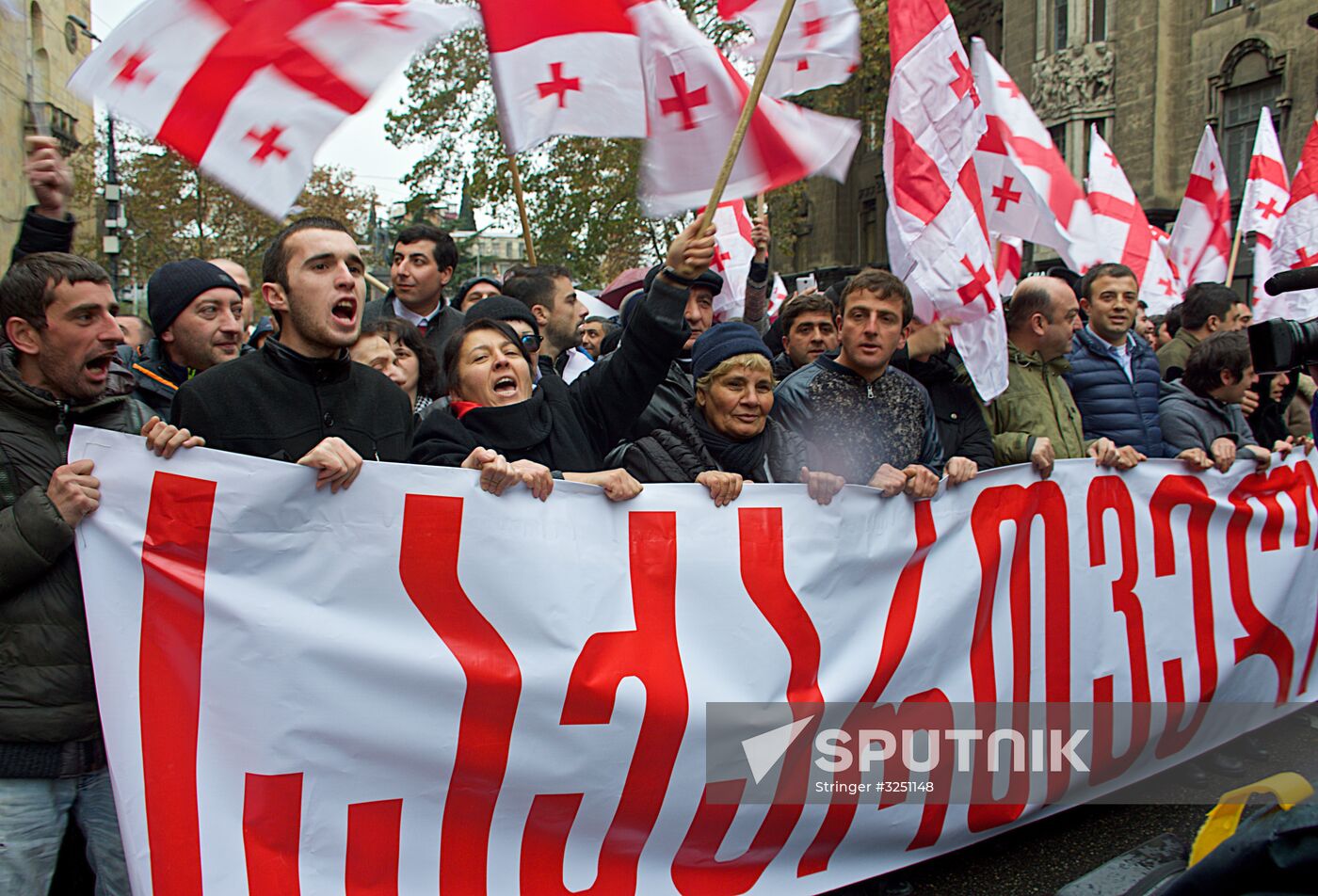 Rally in support of Mikheil Saakashvili in Tbilisi