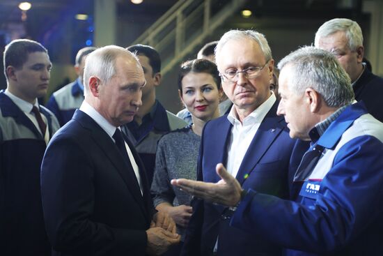 Russian President Vladimir Putin visits Nizhny Novgorod
