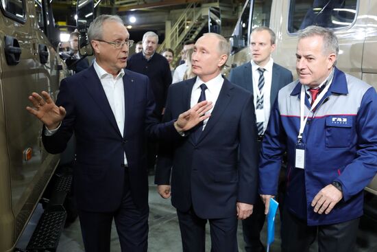 Russian President Vladimir Putin visits Nizhny Novgorod