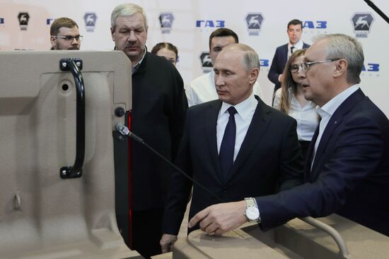 Russian President Vladimir Putin visits Nizhny Novgorod