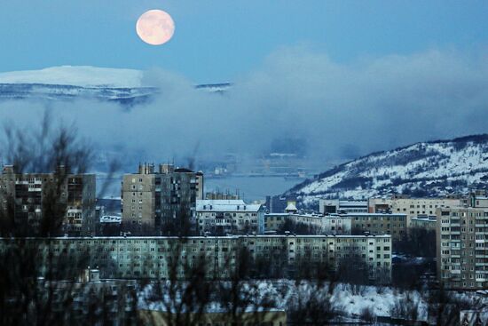 Supermoon in Murmansk