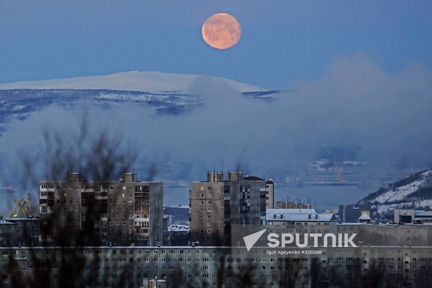 Supermoon in Murmansk