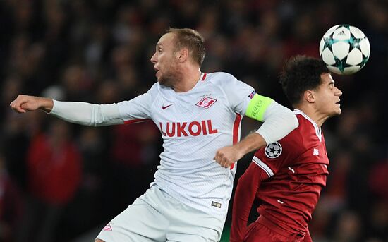 Football. UEFA Champions League. Liverpool vs. Spartak