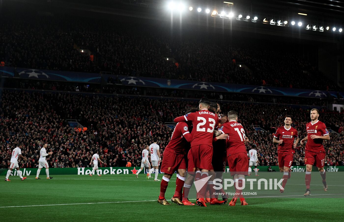 Football. UEFA Champions League. Liverpool vs. Spartak