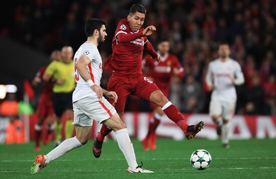 Football. UEFA Champions League. Liverpool vs. Spartak