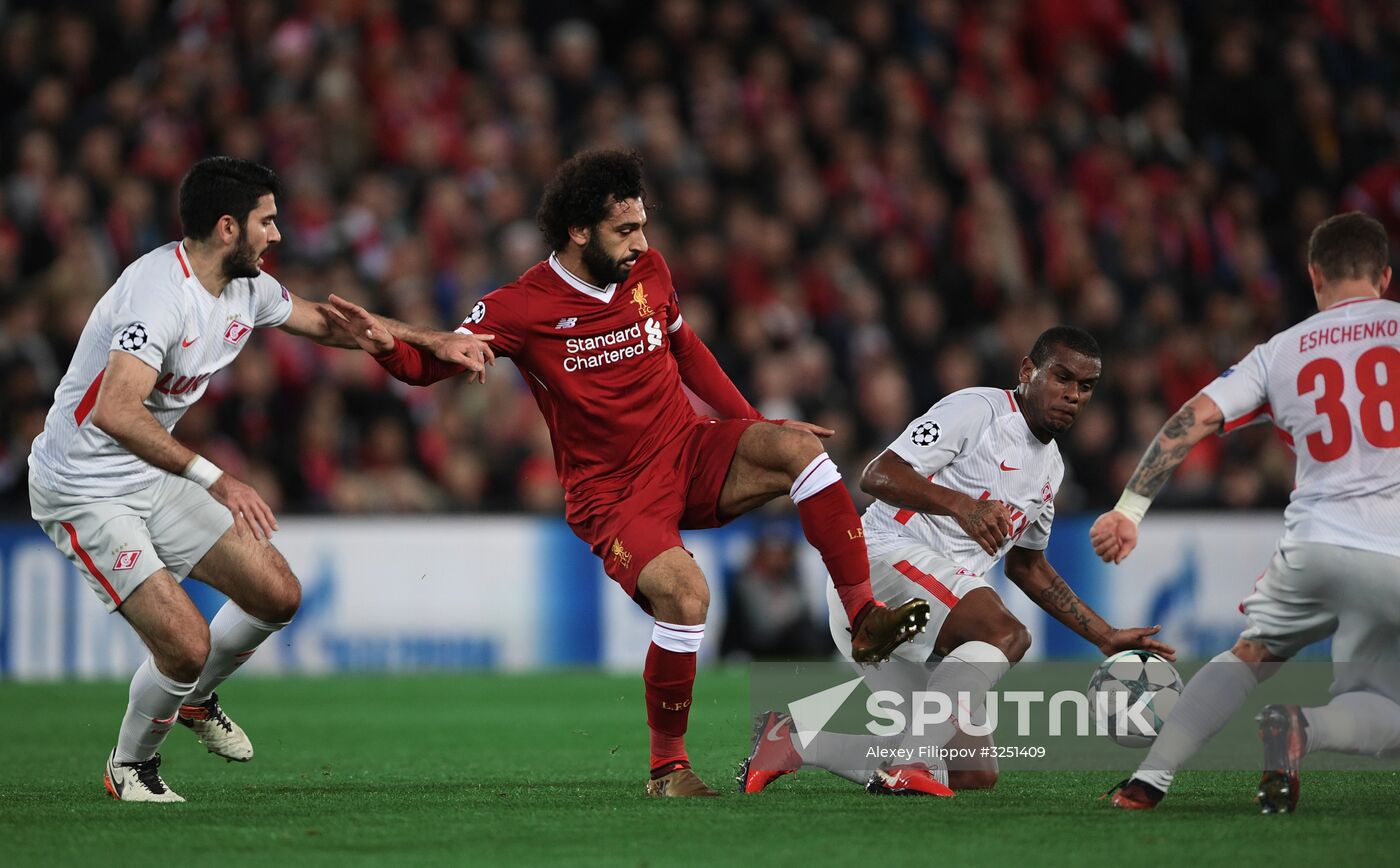 Football. UEFA Champions League. Liverpool vs. Spartak