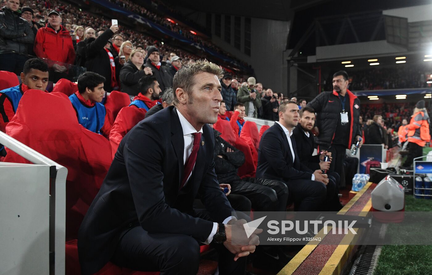 Football. UEFA Champions League. Liverpool vs. Spartak