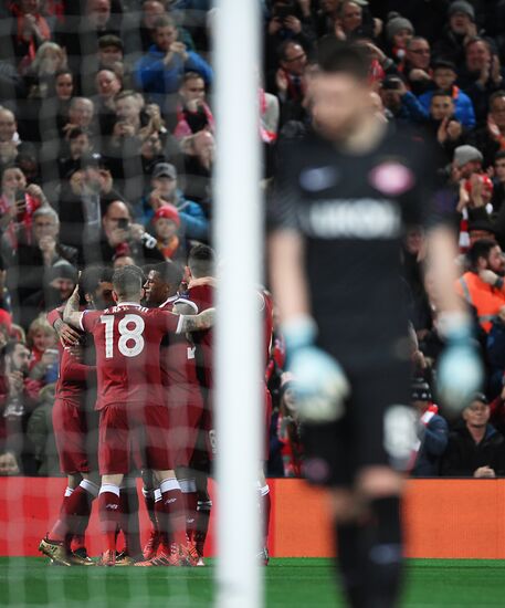 Football. UEFA Champions League. Liverpool vs. Spartak