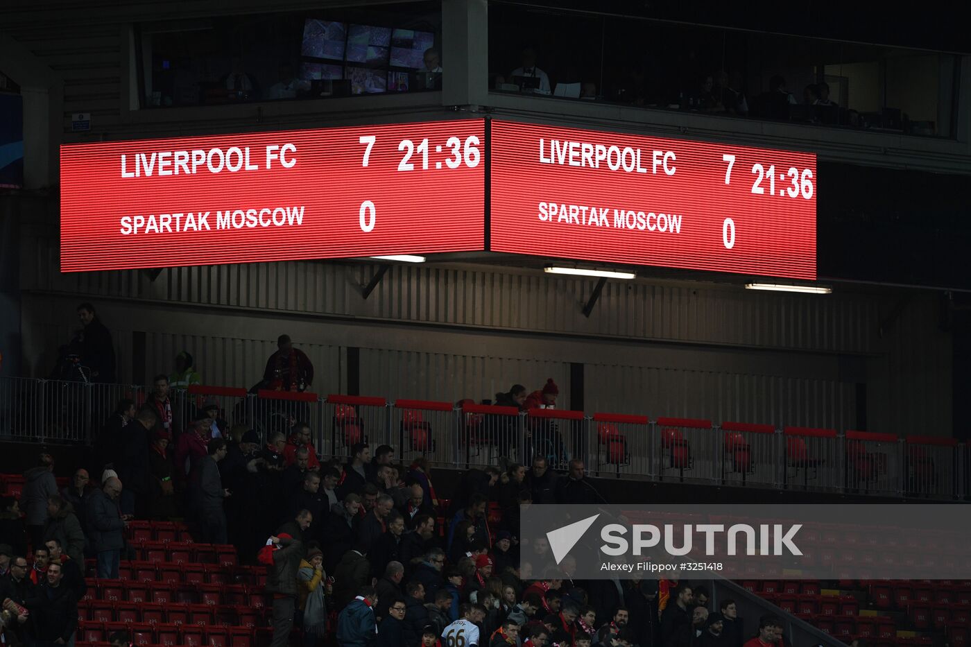 Football. UEFA Champions League. Liverpool vs. Spartak