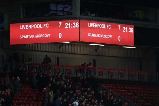 Football. UEFA Champions League. Liverpool vs. Spartak