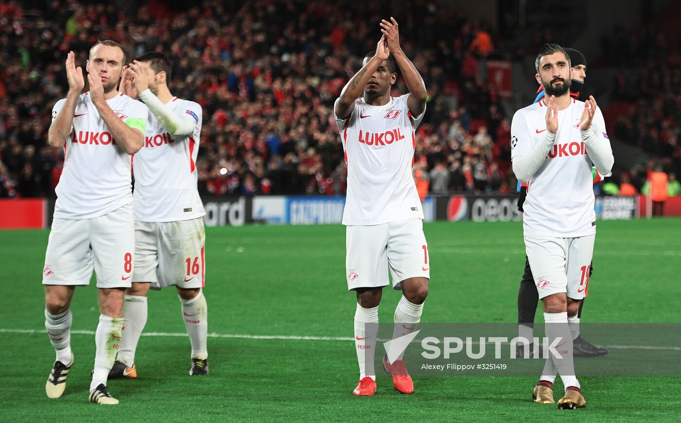 Football. UEFA Champions League. Liverpool vs. Spartak