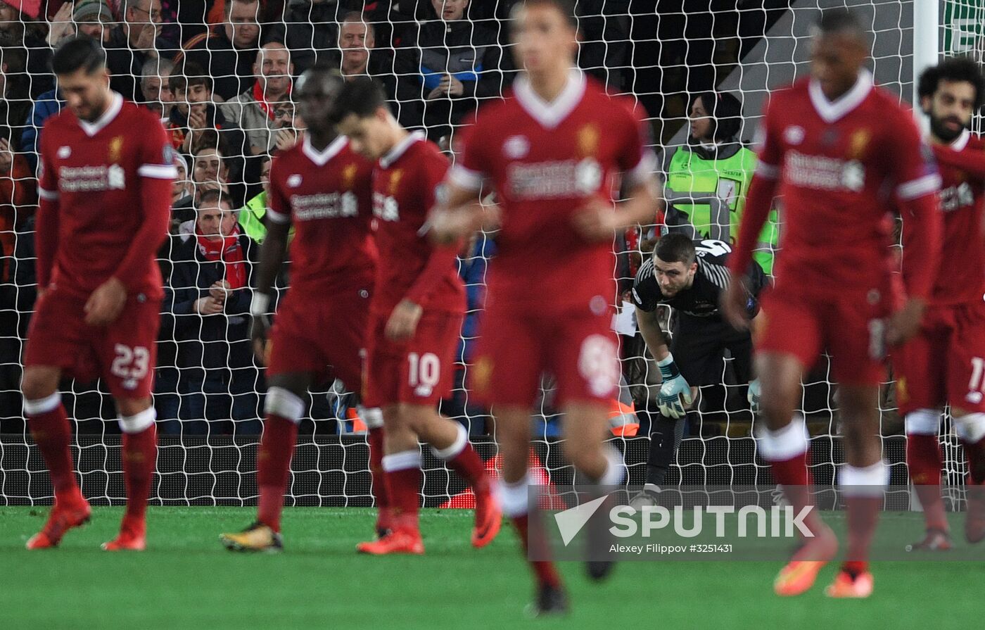 Football. UEFA Champions League. Liverpool vs. Spartak