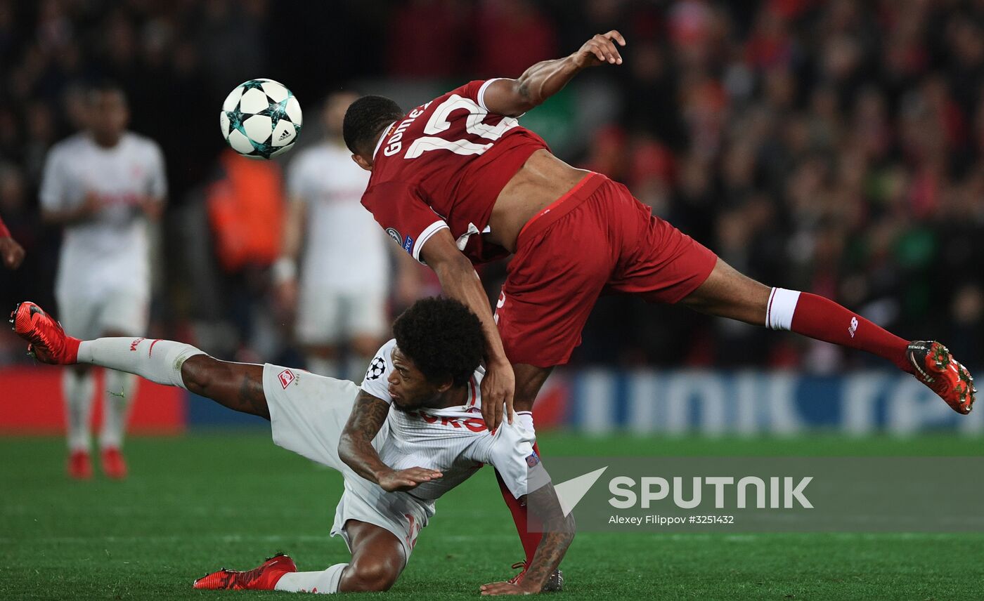 Football. UEFA Champions League. Liverpool vs. Spartak
