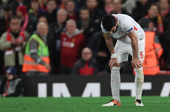 Football. UEFA Champions League. Liverpool vs. Spartak