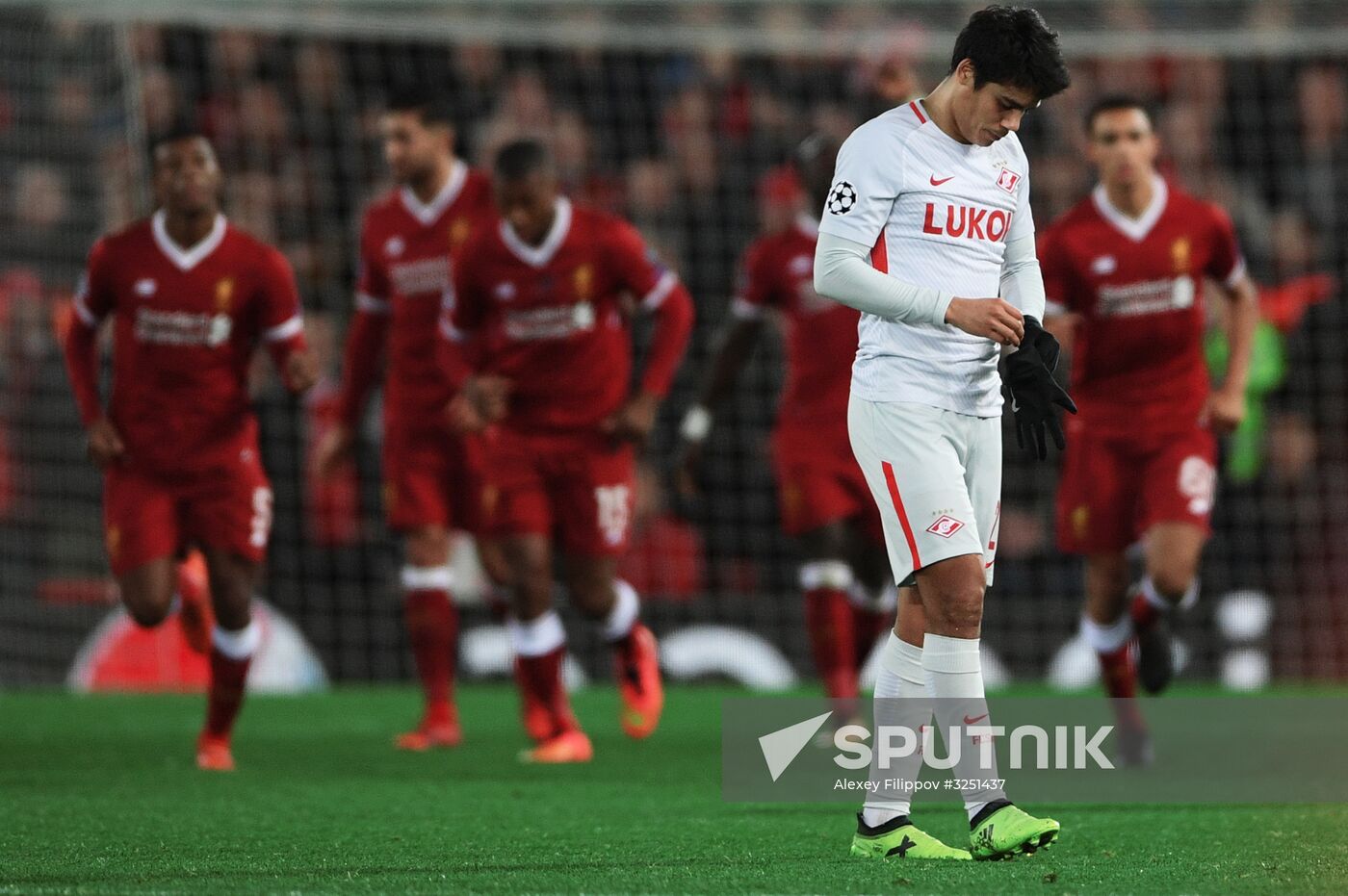 Football. UEFA Champions League. Liverpool vs. Spartak