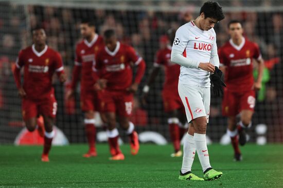 Football. UEFA Champions League. Liverpool vs. Spartak