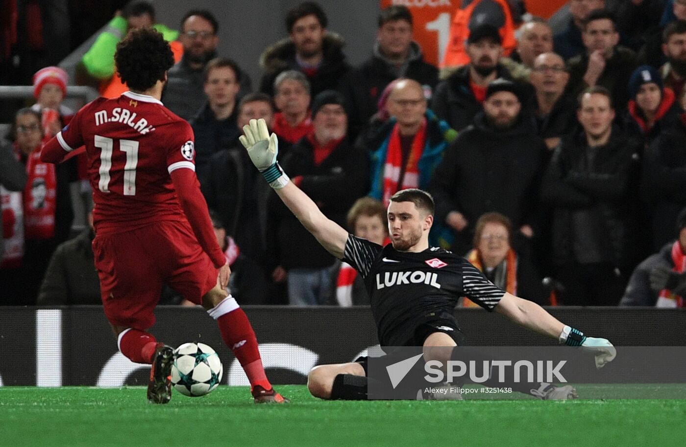 Football. UEFA Champions League. Liverpool vs. Spartak