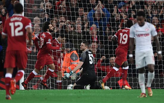 Football. UEFA Champions League. Liverpool vs. Spartak